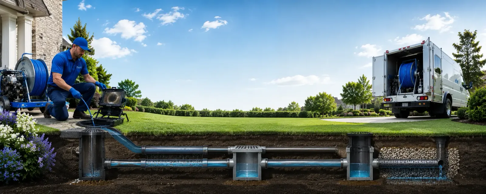 Outdoor drain cleaning information for Wardville, OK